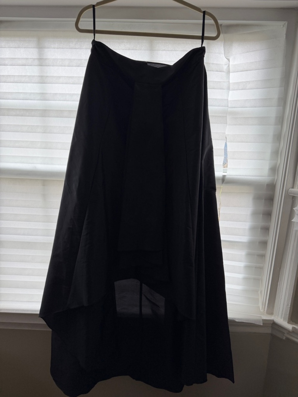 Adrianna Papell Black High-Low A-Line Skirt